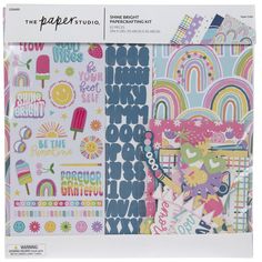 the paper studio - rainbows and unicorns collection kit, 6 x6 inches