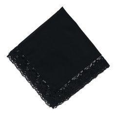 This black lace handkerchief would make a beautiful gift or can be used for a formal affair. It can also be embroidered to personalize it for a special occasion. Made of 100% Cotton Luxury Elegant Formal Handkerchiefs, Elegant Lace Handkerchiefs With Lace Trim, Elegant Black Crochet Lace, Elegant Lace Work Handkerchiefs Gift, Black Handkerchief, Filigree Border, Bohemian Elephant, Lace Handkerchief, Tie Dye Scarves