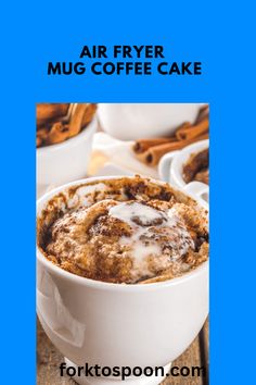 an air fryer mug coffee cake recipe