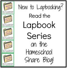 the lapbook series on the homeschool share blog