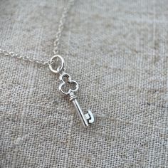 This is such a sweet little refurbished vintage sterling silver key pendant.  The key has a little initial 'J' on it. I have a few different letters and hearts so please check my other listings too.  A great little pendant to layer up. There are also a choice of chain lengths. Please choose from the drop down menu.  This item comes well packaged in a branded box and would make a lovely gift. A gift message can also be added upon request.  Returns policy -  If you would like to make a return, ple J Initial, Initial J, Silver Key, Key Pendant, Gift Message, Sterling Silver Necklace, Chain Lengths, Vintage Sterling Silver, Sterling Silver Necklaces