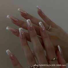 4.69848E+13 Chrome Nails Designs, Short Square Nails, Cat Kuku, Nagel Inspo, Prom Nails, Stick On Nails, Elegant Nails, Classy Nails, French Tip Nails