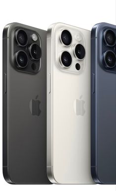 the new iphone 11 pro is shown in three different colors and features an extra camera lens