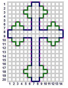 a cross is shown in the middle of a graphing sheet with numbers on it