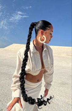 Ponytail Hairstyles With Diamonds, Hairstyles With Diamonds, Jorja Smith, Black Ponytail Hairstyles, Girls Braids, Relaxed Hair, Black Braids, Baddie Hairstyles, Hair Art