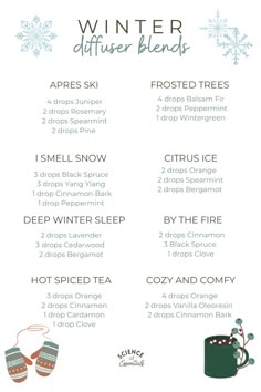 Cold Weather Diffuser Blend, Crisp Morning Air Diffuser Blend, Winter Candle Scent Recipes, Wintergreen Diffuser Blend, Winter Essential Oil Diffuser Blends, Marshmallow Essential Oil Blend, Winter Oil Diffuser Blends, Winter Diffuser Blends Young Living, January Diffuser Blends