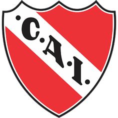 a red and white shield with the word c a on it