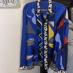 Men Versace Shirt Designer Multicolor Formal Shirt, Designer Formal Multicolor Shirt, Blue Silk Top With Graphic Print, Versace Shirts, Dressy Shirts, Versace Shirt, Versace Men, Shirt Color, Adidas Jacket