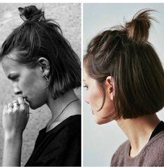 Shot Hair Styles, Penteado Cabelo Curto, 짧은 머리, Short Hair Updo, Short Hair Haircuts, Half Up Hair, Cut My Hair, Hair Envy