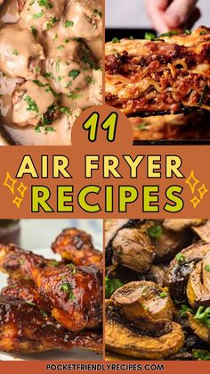 air fryer recipes with the title above it