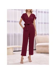 About this item
Soft Material: Made of 100% polyester, soft breathable and comfortable.
Trendy Design: Short sleeve jumpsuit for women, wrap v neck rompers for women, belt jumpsuits for women, pants romper for women, one piece outfits for women, relaxed fit jumpsuits for women, summer outfits for women, casual romper with pockets, elegant party jumpsuit for women, dressy jumpsuit rompers for women.
Stylish Features: The classic wrap v neck jumpsuit shows your delicate collarbone, sexy yet classy Casual Belted V-neck Jumpsuits And Rompers, Belted Jumpsuits And Rompers For Spring, Belted Jumpsuit For Spring, Casual V-neck Jumpsuits And Rompers In Solid Color, V-neck Solid Color Jumpsuits And Rompers For Spring, Solid Color V-neck Jumpsuits And Rompers For Spring, Casual V-neck Belted Jumpsuits And Rompers, Casual Non-stretch V-neck Jumpsuits And Rompers, Spring Casual Jumpsuits With Surplice Neckline