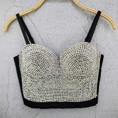 Reposhing This Item I Purchased From @Bluebirdcloset. Loved It, But Ready To Rotate For Something New. Questions? Leave A Comment Below! Rhinestone Bustier, Bandeaus, Leave A Comment, Something New, Women's Intimates, Black Silver, Silver, Women Shopping, Black