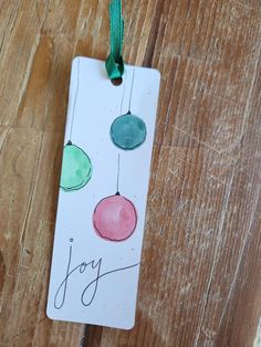 Handmade watercolor bookmark- 6 inches x 2 inches. Perfect gift for the book lover in your life! Bookmarks Watercolor Easy, Simple Watercolor Bookmarks, Christmas Watercolor Bookmarks, Easy Watercolor Bookmark Ideas, Easy Watercolor Bookmarks, Christmas Gift Tags Diy, Bra Tips