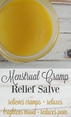 Menstrual Cramp Relief Salve - this stuff is amazing! I use it every month and it helps so much! No more painkillers for my cramps! Cramp Remedies, Cramp Relief, Menstrual Cramp Relief, Women Rights, Cramps Relief, Holistic Remedies, Menstrual Cramps