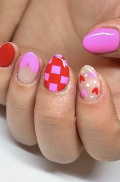 February Nails, Valentine Nails, Casual Nails, Valentine's Day Nails, Valentines Nails, Holiday Nails, Nails Design, Nails Inspiration, Cute Nails