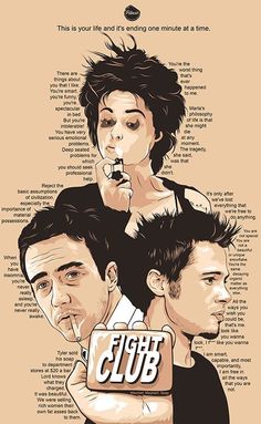 Robert Paulson, Project Mayhem, Marla Singer, Edward Norton, Tyler Durden, Septième Art, This Is Your Life, Helena Bonham Carter, Cinema Posters