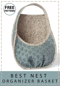 the best nest organizer basket pattern is available in two sizes and includes an easy to sew