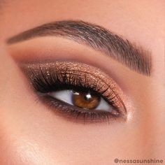 Shadow Palettes | ColourPop Make Up Designs, Wedding Eyes, Eye Makeup Images, Wedding Eye Makeup, Cute Eye Makeup, Smink Inspiration, Gold Eyeshadow