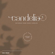 the cover of candleia natural handmade candles, featuring an image of flowers and leaves