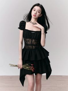 ❤︎Black Romance Sweet Spicy Lace Dress❤︎
⚠Please allow 10 days for this item to be shipped. Puff Dress, Lace Dress Black, Ruffle Shorts, Sweet And Spicy, Pitcairn Islands, British Indian, Turks And Caicos Islands, Brunei, 10 Days