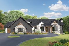 this is a computer rendering of these house plans