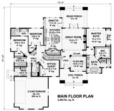 the main floor plan for this house is very large and has lots of space to put in