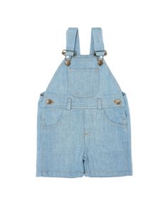 Dotty Dungarees Unisex Classic Pale Denim Overall Shorts - Baby, Little Kid, Big Kid Dungarees Outfits, Denim Overall Shorts, 1 Samuel 1 27, Kids Web, Frill Top, Denim Overalls Shorts, Frill Tops, Modern Kids, Faded Denim