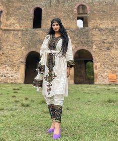 Tirtir Shimena 2-Piece Habesha Kemis with Tilf Neckline and Fetil, Habesha Kemis, Eritrean dress, ሀበሻ Eritrean Dress, Freedom Movement, Habesha Dress, Ethiopian Dress, Habesha Kemis, Indigo Children, Dress Traditional, Wedding Dress Chiffon, Mary Magdalene