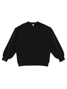 Editor's NotesDIVIDE SLEEVE ZIPPER SWEATSHIRT BLACK from ADD is an overfit sweatshirts with zipper details. It has a label at the back. It is made of soft cotton that has been processed several times.- Over-sized fit- Dropped shoulder- Zipper detail- High quality stitchesMeasurements (in.)- M / L- Length: 28.7 / 29.1 in.- Shoulder: 25.3 / 26.3 in.- Chest: 25.9 / 26.9 in.- Sleeve: 23.6 / 24.0 in.*Model Information- Height: 5'9 Weight: 134.4 lbs. Top: L Bottom: MComposition & Care- 60% Cotton, 40% Polyester- Dry Clean OnlyDesigner- by ADD Streetwear Half-zip Sweater With Ribbed Cuffs, Black Sporty Sweatshirt With Zipper Closure, Sporty Black Sweatshirt With Zipper Closure, Black Sporty Sweatshirt With Zipper, Crew Neck Sweatshirt With Zipper For Streetwear, Streetwear Long Sleeve Sweatshirt With Zip Cuffs, Black Sweatshirt With Double-needle Sleeve For Streetwear, Streetwear Sweatshirt With Zip Cuffs And Long Sleeves, Long Sleeve Sweatshirt With Zipper For Streetwear