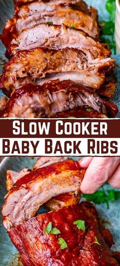 slow cooker baby back ribs with bbq sauce