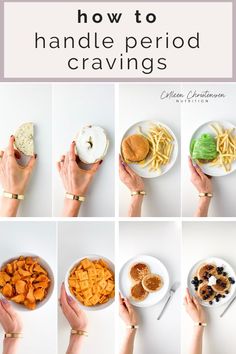 Want to know how to handle period and PMS cravings? Learn what to eat on your period and how to satisfy cravings while still feeling fabulous! Food On Your Period, What To Eat In Periods, Snacks For Period Cravings, Healthy Snacks For Period Cravings, Best Food To Eat On Your Period, Snacks To Eat On Your Period, Meals To Eat On Your Period, Things To Eat On Your Period, What To Eat On Period