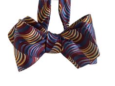 "Hello friends, thank you for visiting my shop. All the bow ties are handmade from the finest silk, have high-quality adjusters, and are a luxurious accessory for every man.  All of my bow ties are free-style (self-tie) but are mailed tied as in the photo. I only made one bow tie with this pattern. My bow ties are finished with professional sliders for adjustment and with a handy fastener in the back, so the bow ties can be worn without untying the bow. This Silk Bow Tie will be mailed to you as Elegant Multicolor Bow Tie, Fitted Multicolor Bow Tie For Gift, Multicolor Bow Tie For Gift, Bow Tie For Men, Black Bow Tie, Silk Bow Ties, Tie For Men, Bow Tie Set, Silk Bow