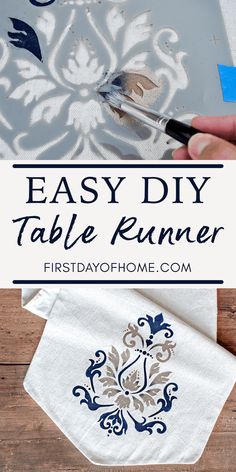 the easy diy table runner is perfect for any home