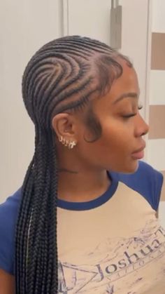 Straight Back Hairstyles, Straight Back Braids, Sew In Hairstyles, Birthday Hair, Braided Hairstyles For Teens