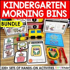 a bunch of activities for kids to play with