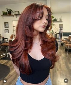 Straight Layered Hair, Haircuts For Long Hair With Layers, Red Hair Inspo, Ginger Hair Color, Fall Hair Cuts, Hair Color Auburn, Auburn Hair, Haircuts For Long Hair, Hair Inspiration Color