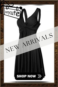 Women Elegant Pure Color Deep V-neck Dress Knee Length Backless Evening Dresses Sleeveless Slim Fit Pleated Dress Plus Size Stretch V-neck Sundress, Elegant Dress With Built-in Bra For Vacation, Elegant Vacation Dress With Built-in Bra, Surplice Neckline Dress With Crisscross Straps, Chic V-neck Sundress With Crisscross Straps, Crisscross Strap Surplice Neckline Dress, Sleeveless Surplice Neckline Dress For Summer, Stretch Summer V-neck Dress In Solid Color, Stretch Empire Waist Summer Dresses