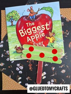 the biggest apple ever book with popsicle stick