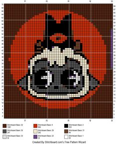 a cross stitch pattern with an image of a pumpkin