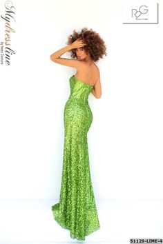 Get ready to steal the spotlight with the Tarik Ediz 51129 dress! 💃✨ This mesmerizing sequin gown will make you feel like a true princess at your next big event. With its strapless silhouette and fitted bodice, it accentuates your curves in all the right places. The mermaid cut adds a touch of elegance, while the daring rear slit and back zipper closure ensure a perfect fit. The train gracefully trails behind you, exuding pure glamour. Whether it's prom night or a fancy evening event, this luxu Tarik Ediz Dresses, Long Mermaid Dress, Sequin Dress Short, Lime Color, Plastic Dress, Tarik Ediz, Trumpet Dress, Sequin Embroidery, Strapless Neckline