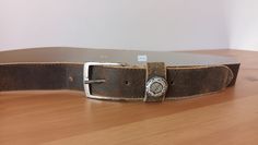 "Vintage Men's Brown/Tan Leather Belt. Material: genuine leather. Made in Italy. Color: brown. Solid print. \"Old Look\" style belt. Square Silver Buckle. Measurements: Length of the strap - 122 cm / 48.03 inches Width of the belt - 3.5 cm / 1.37 inches Buckle length - 4 cm x 5 cm/ 1.57 inches/1.96 inches. Very good vintage condition." Brown Leather Strap Belts For Everyday, Brown Leather Strap Belt For Everyday Use, Brown Leather Belts For Everyday Use, Rugged Brown Belt Buckles With Leather Strap, Rugged Leather Belt Buckles For Everyday Use, Rugged Belt Buckles With Leather Strap For Everyday Use, Brown Belt With Antique Buckle For Everyday Use, Rugged Distressed Brown Belt Buckles For Everyday Use, Rugged Distressed Brown Belt Buckle For Everyday Use