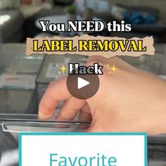 the label removal hack is being used by someone to remove labels from their printer machine