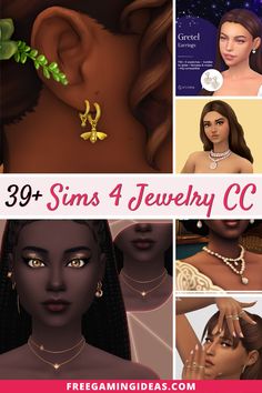 an image of some women with jewelry on their neck and the words, 39 sin's 4 jewelry cc