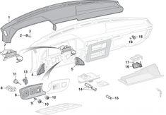 parts for the front bumper and dash cover