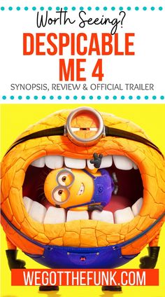 an advertisement for the movie despicable me 4