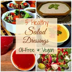 five healthy salad dressings for oil - free and vegan