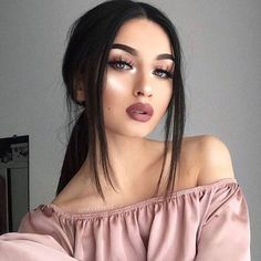 Gina Lorena, Makeup Tumblr, Beauty Make-up, Makeup Goals, Giza, Prom Makeup, Party Makeup, Cute Makeup, Dark Hair