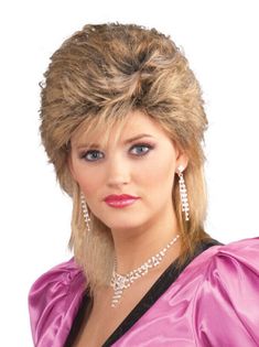 80s Wig, 80's Hairstyle, 80s Hair Metal, 1980s Hair, Mullet Wig, 80s Costume, Teased Hair, 80s Hair, Wigs Online