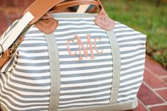 Ladies Weekender Bag | Ladies Overnight Bag | Monogram Carry On | Personalized Weekender | Ladies We Classic Monogram Canvas Travel Bag For Everyday Use, Rectangular Monogram Canvas Travel Bag, Rectangular Monogram Canvas Duffle Bag, Rectangular Monogram Travel Bag, Trendy Luggage, Pre-owned Monogram Canvas Travel Bag, Mens Monogram, Monogram Ideas, For Her