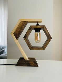 a light that is on top of a table